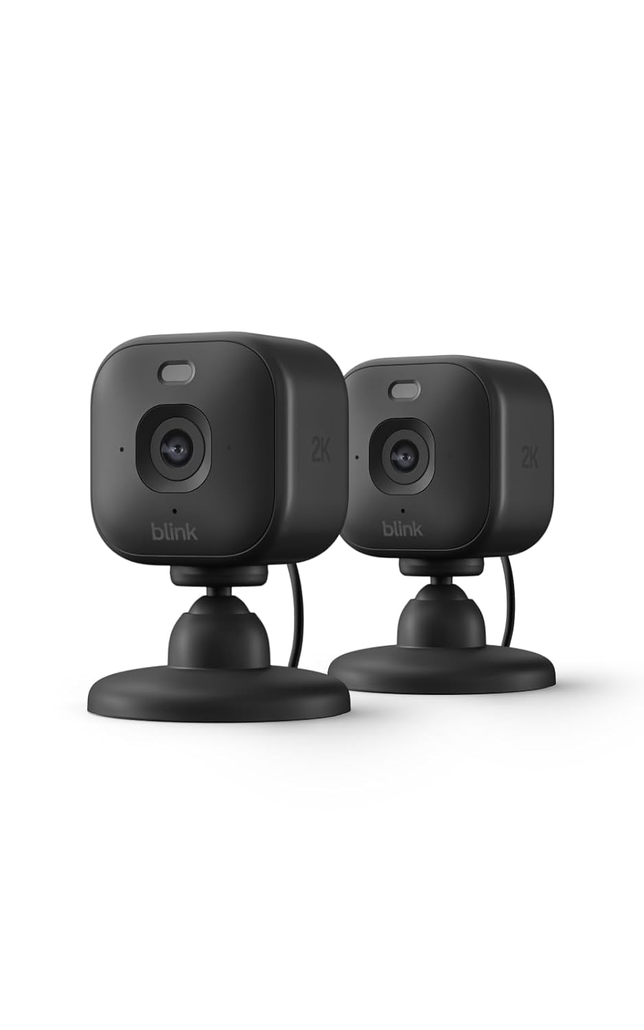Blink Mini 2K+ Compact Indoor Plug-in Smart Security Camera 2-Pack
