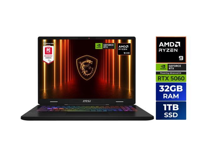 MSI CROSSHAIR A16 Gaming Laptop - 16" QHD+ 240hz - AMD Ryzen 9-8940HX - GeForce RTX 5060 - 32GB DDR5 RAM - 1TB SSD (D8WFKG-015US)